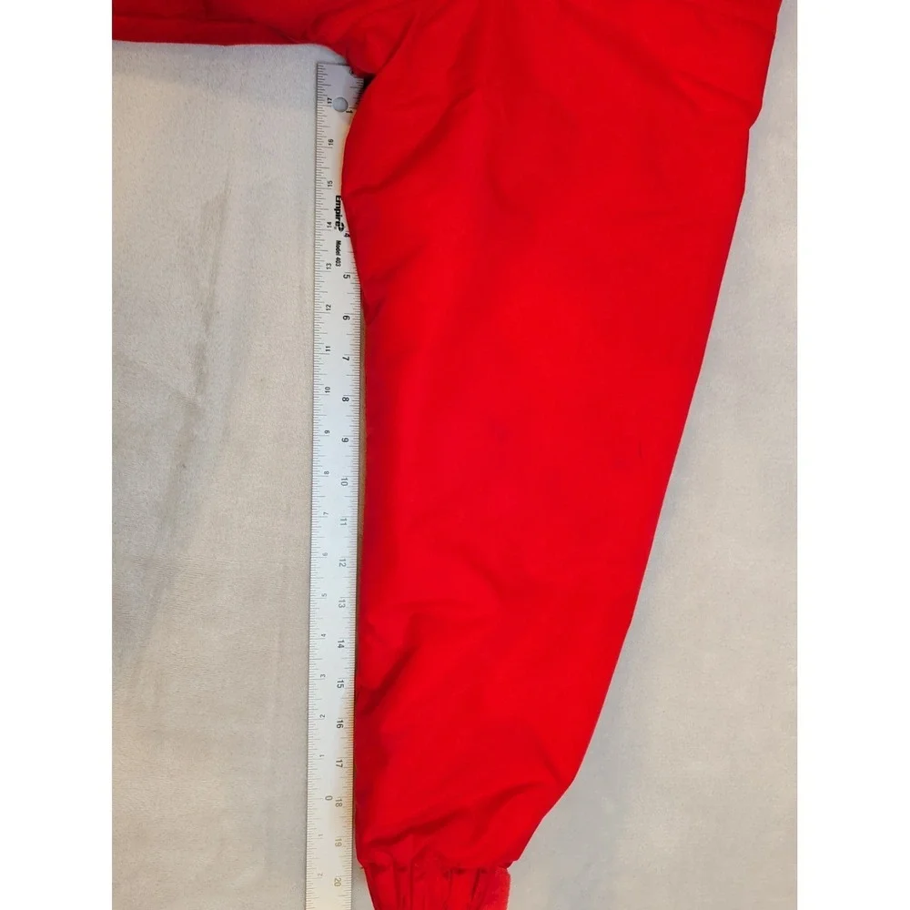 Cintas Averitt Red Jacket Mens‎ M Fleece Lined Full Zip Work Windbreaker